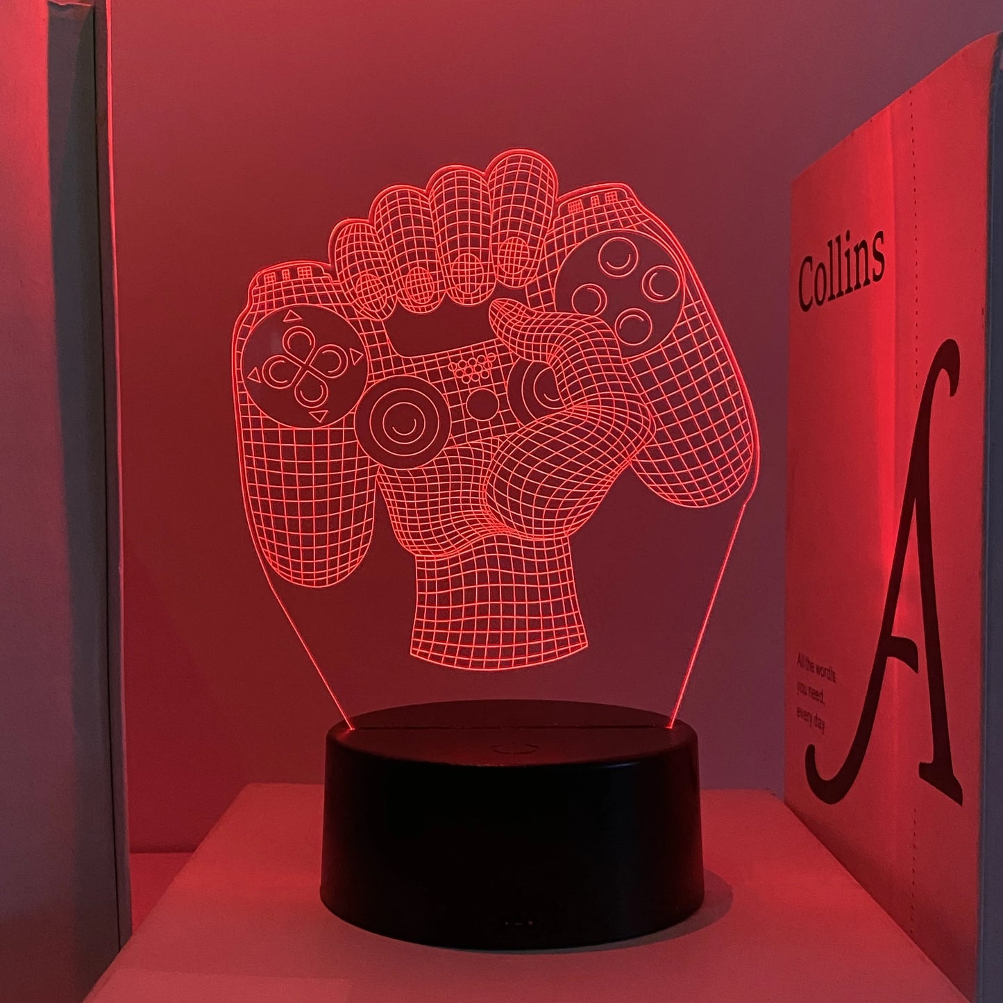 1pcs gamepad pattern atmosphere decorative lights, soft light with sleeping lights, holiday gifts for family and friends.