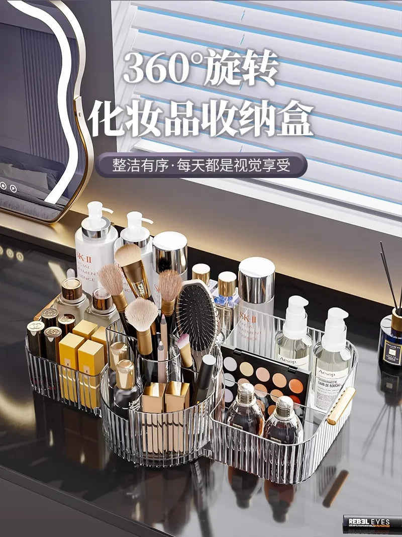 360° Rotating Makeup Brush Holder