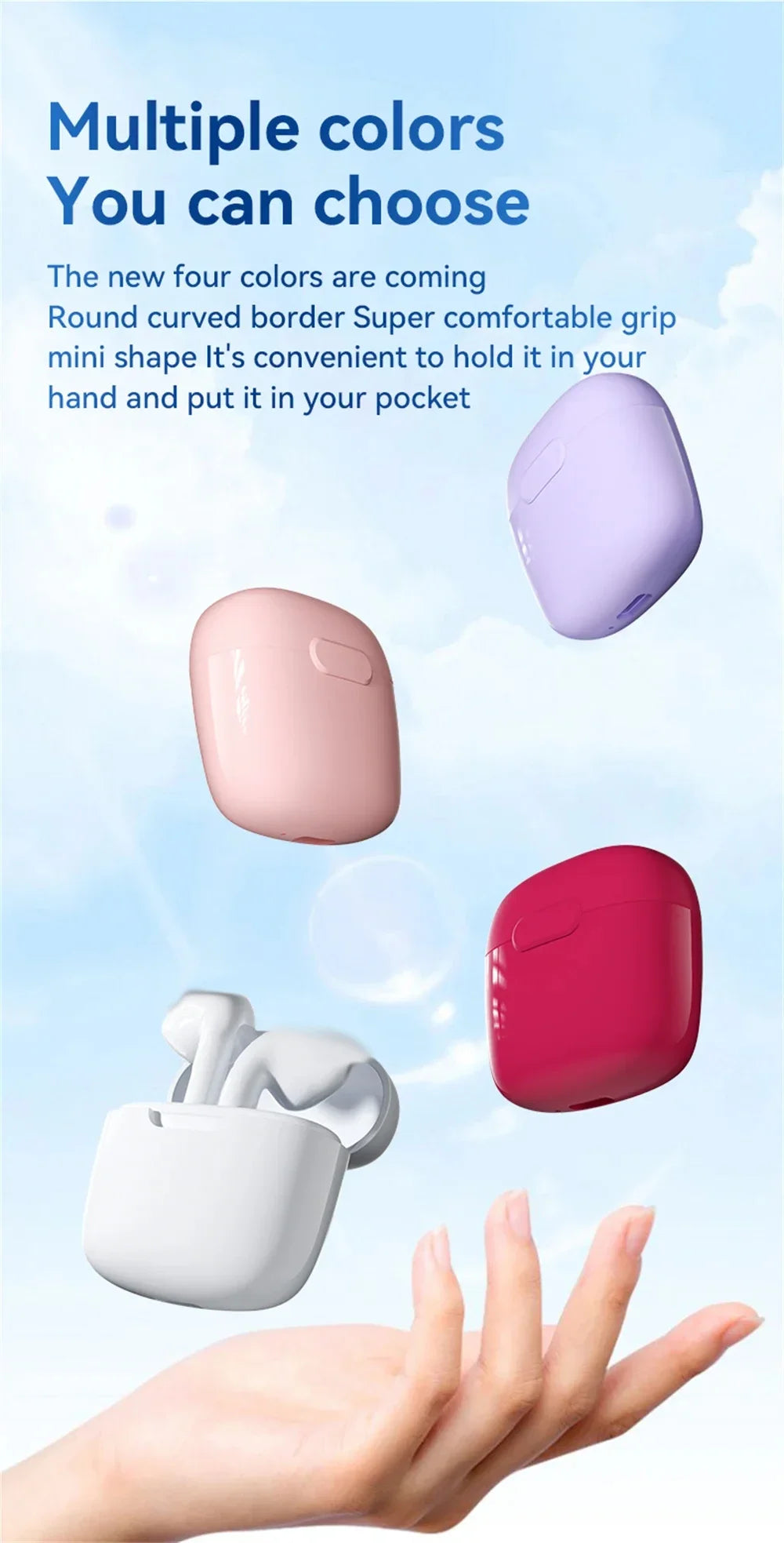 Lenovo Wireless Bluetooth 5.3 Earbuds TWS Hi-Fi High-Quality Sports Earbuds Extra-Long Standby Time Large Battery Capacity