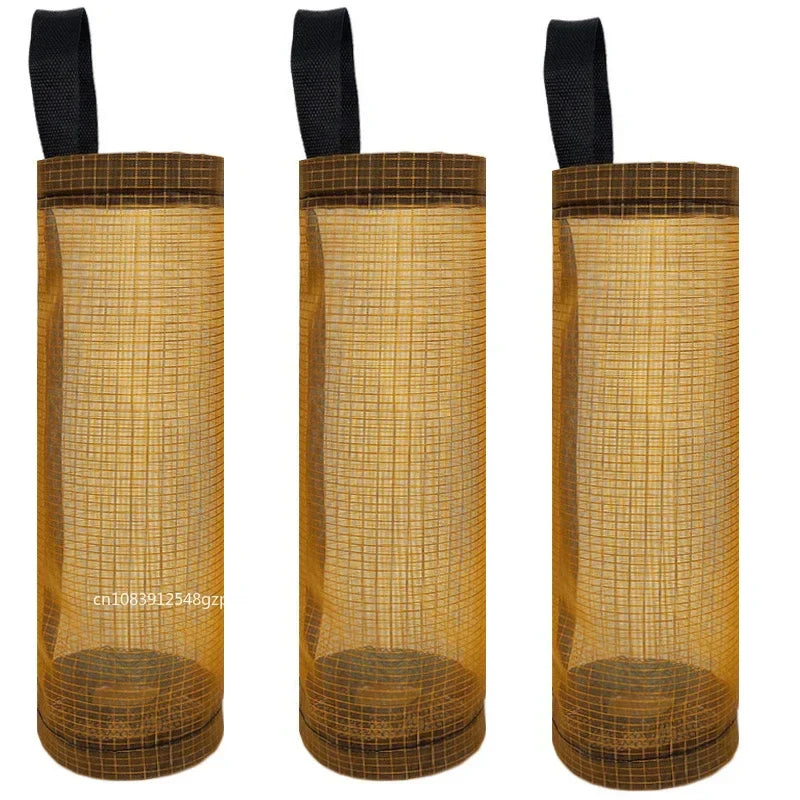 Hanging Plastic Bag Dispenser, Wall-Mounted Kitchen Storage Organiser