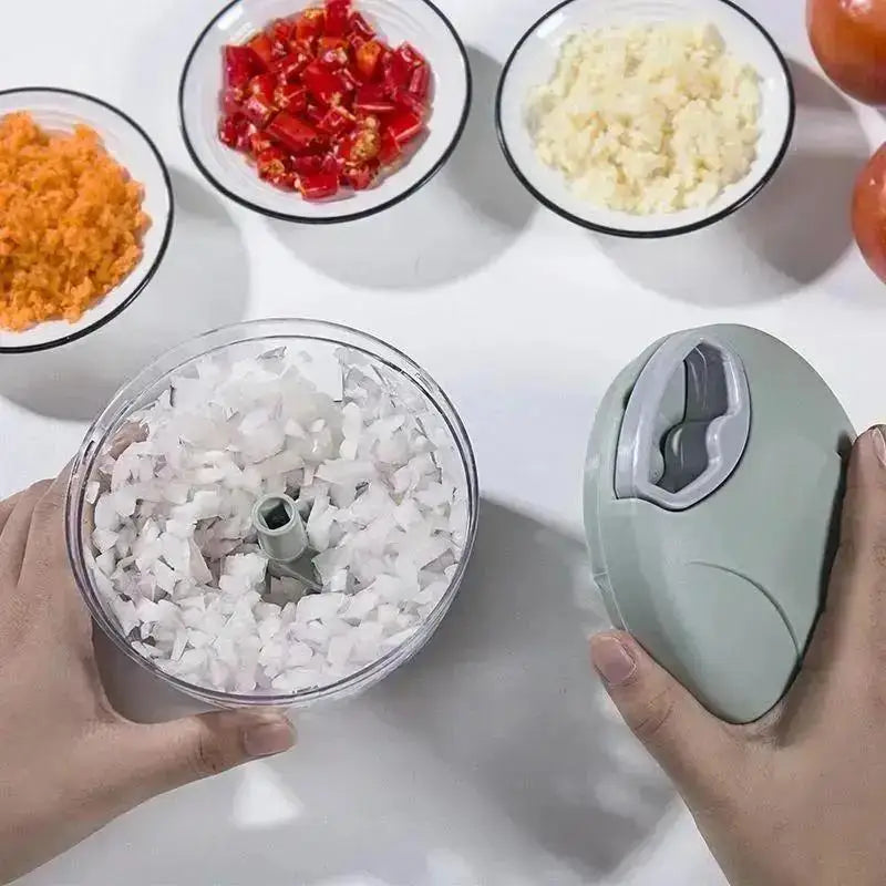 900/500ML Garlic Chopper Manual Rotate Vegetable Cutter Choppers Slicer Fruit Garlic Crusher Kitchen Gadget Blenders Meat Grinder