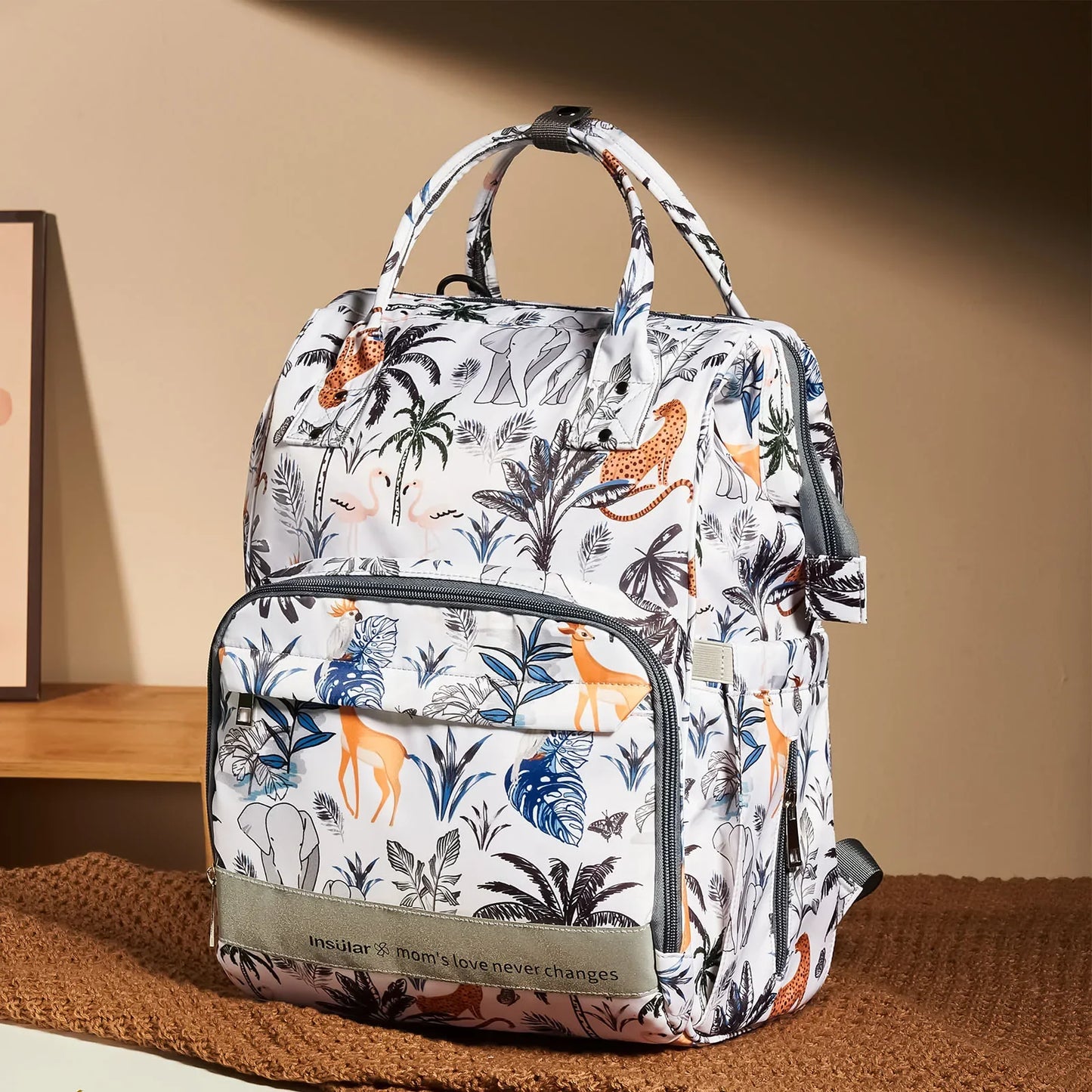 Nappy Bag Backpack Baby Essentials Travel Tote Multifunction Waterproof with Changing Station Pad Stroller Straps Big for Mommy
