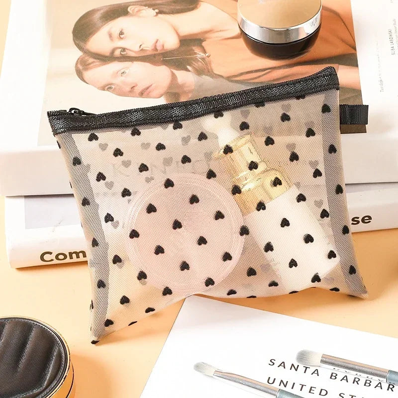 Mesh Cosmetic Travel Storage Makeup Bag Organiser