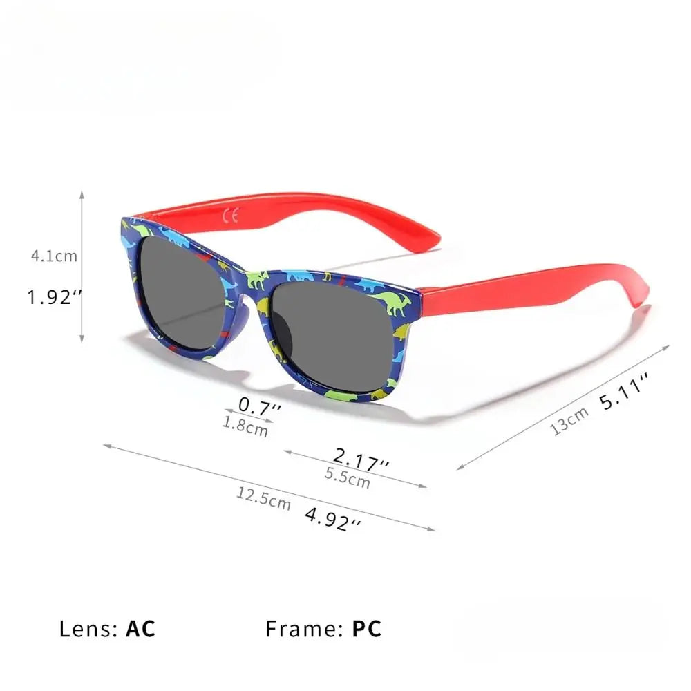 Cartoon Square Frame Dinosaur Children's Sunglasses