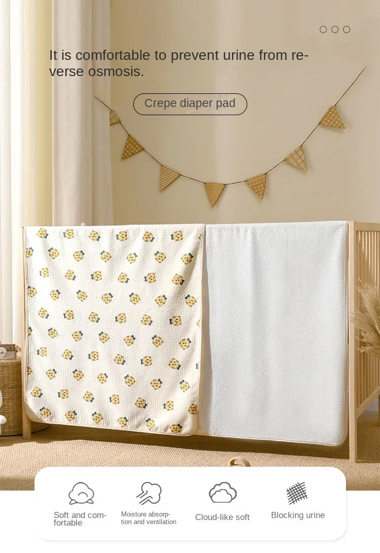 Reusable Baby Changing Mat Cover Baby Diaper Mattress Diaper for Newborn Cotton Waterproof Changing Pats Floor Play Mat