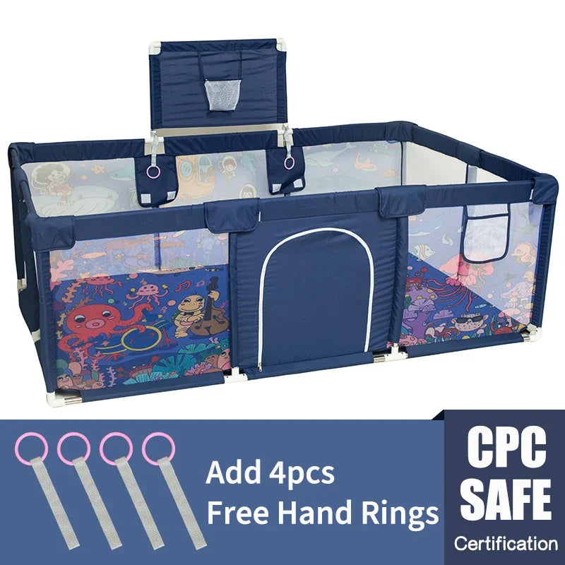 IMBABY Children's Game Indoor Playground Baby's Walking  Crawling Mat Fence Protective Fence  Baby Fence Safety  Play Pen