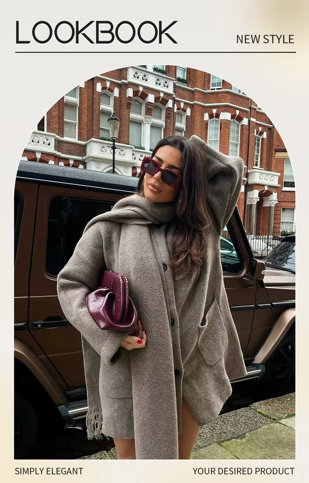 Women's Scarf Short Knitted Coat