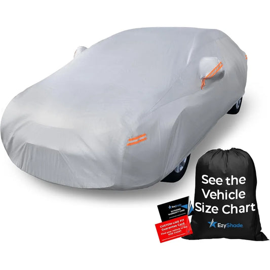 10-Layer Car Cover Waterproof All Weather - See Vehicle Size-Chart - Car Covers for Automobiles & Car Snow Cover - Full Exterio
