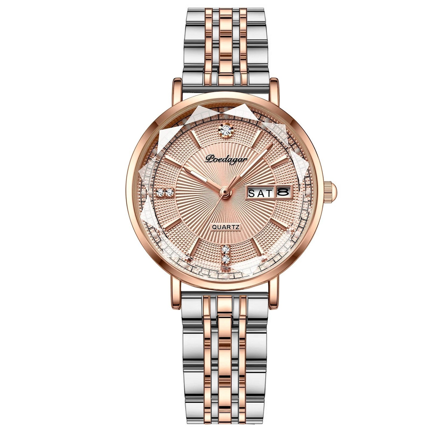 POEDAGAR Top Luxury Brand Woman Watch Waterproof Date Week Elegant Ladies Wristwatch High Quality Fashion Quartz Women's Watches