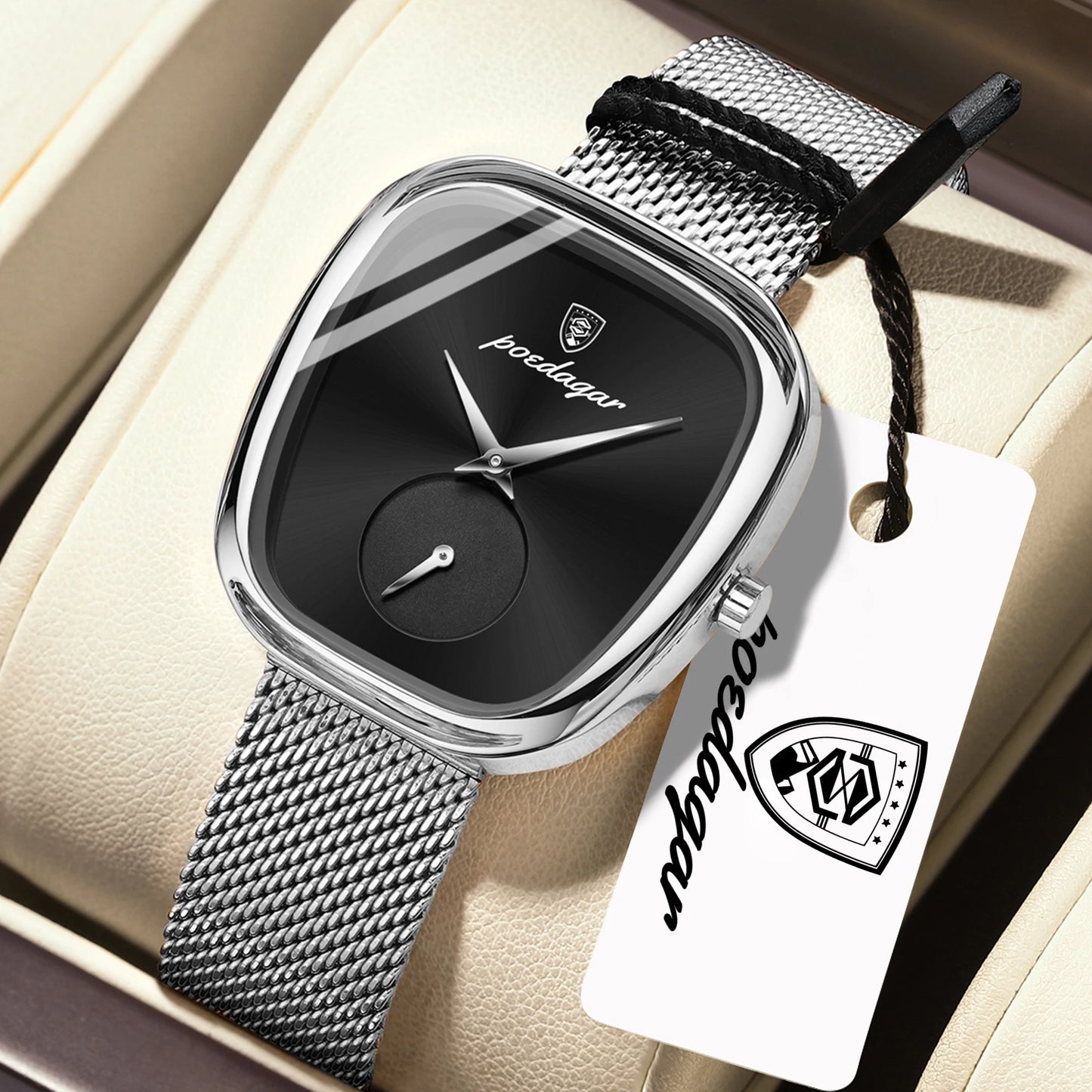 POEDAGAR Top Elegant Fashion Woman Wristwatch Waterproof Stainless Steel Ladies Watch Luxury Women's Quartz Watches Female Reloj
