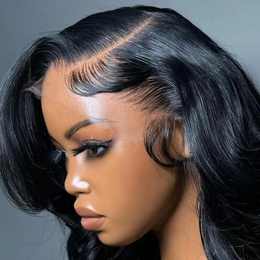 Black Curly Short Bob 13x6 HD Transparent Lace Front Wig 100% Human Hair Deep Water Wave Lace 13x4 Frontal Wigs For Women Choice