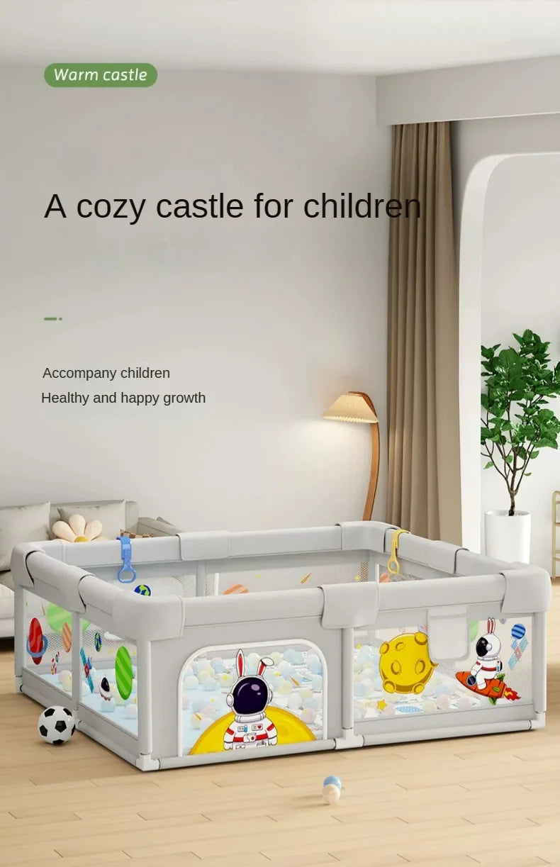 Baby Play Playpen Washable Baby Guardrail Indoor Children's Household Crawling Protective Mat Sponge To Prevent Bumps