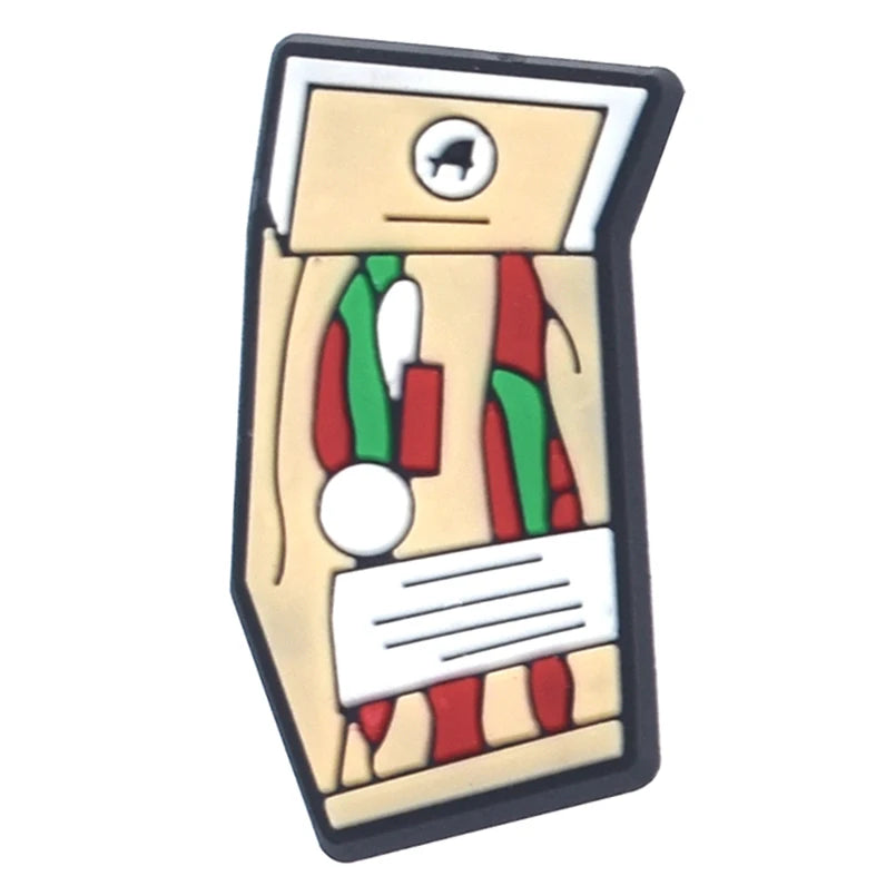 1PCS Cartoon Snack Shoe Charm – PVC Food & Drink Button for Slippers, Bags, and DIY Decor