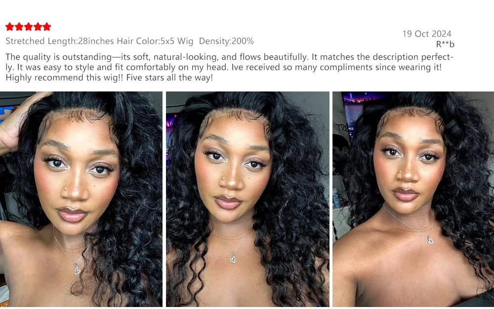 46 Inch Deep Wave Lace Front Wigs Human Hair 13x6 HD Lace Frontal Wigs Pre Plucked Brazilian Curly Human Hair Wig 200 Density