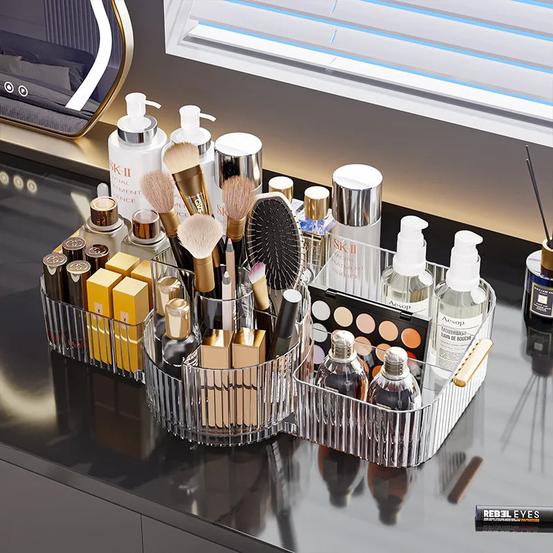 360° Rotating Makeup Brush Holder