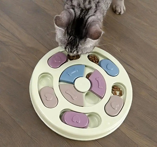 14 Compartments Pet Food Carousel Slow Feeder