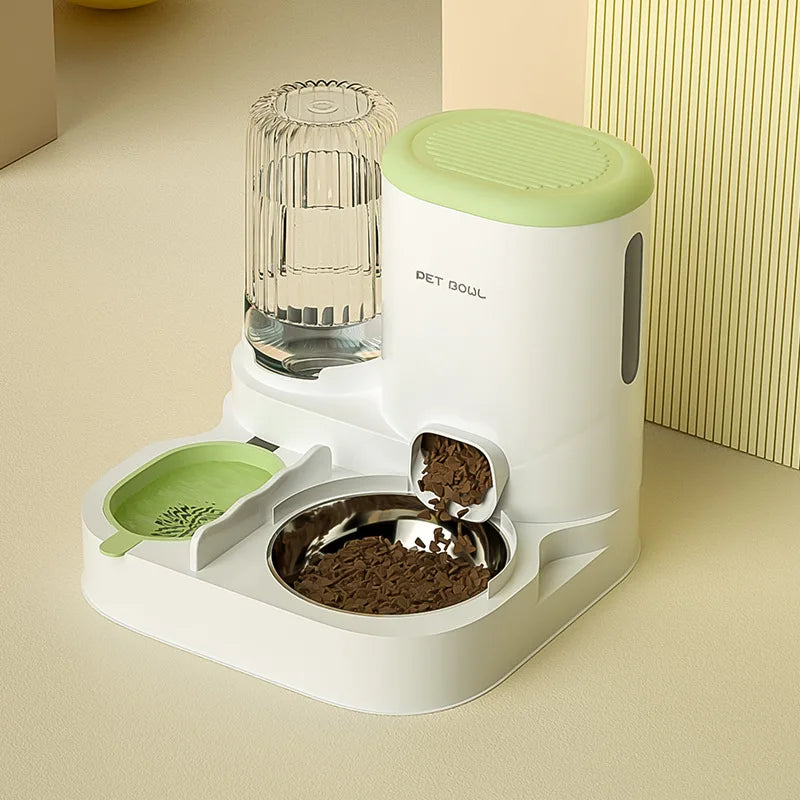 Automatic Pet Feeder – Integrated Cat Food & Water Dispenser for Cats and Dogs
