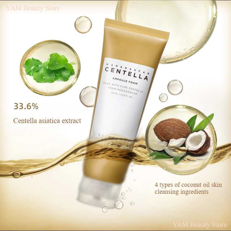 Korean Centella Face Wash Foam Cleanser Skin Care Set