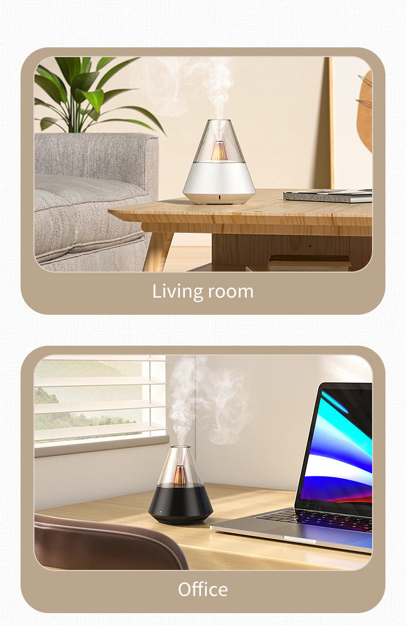 KinYiLO USB Powered 150ml Ultrasonic Essential Oil Diffusers with Candle Light Remote Control