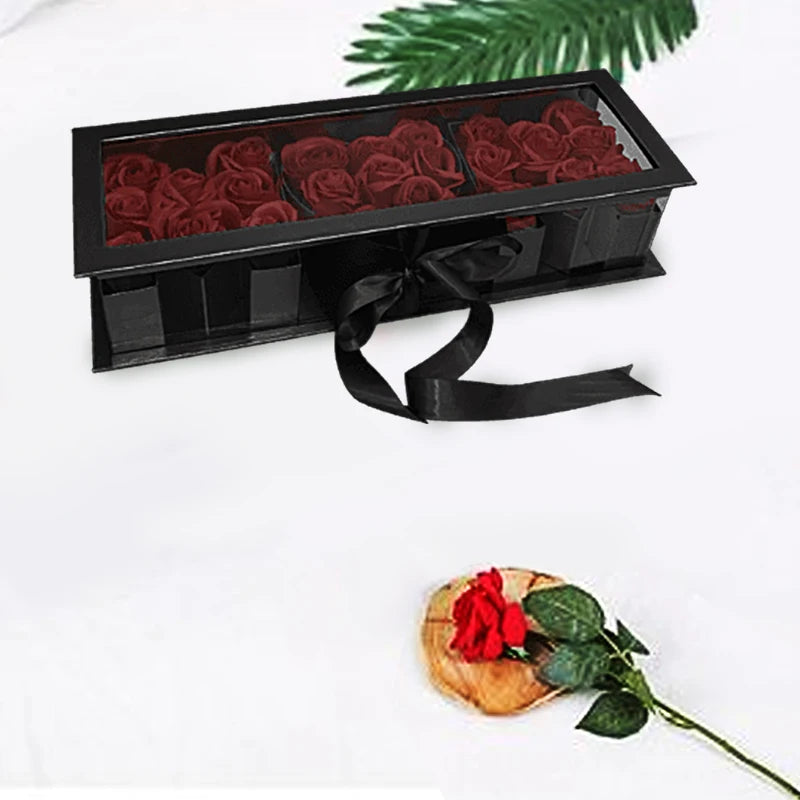 Fillable Letters Empty Flower Gift Box Mother's Valentine's Day Gift Packaging Box I Love You Letter Flower Box Birthday Party