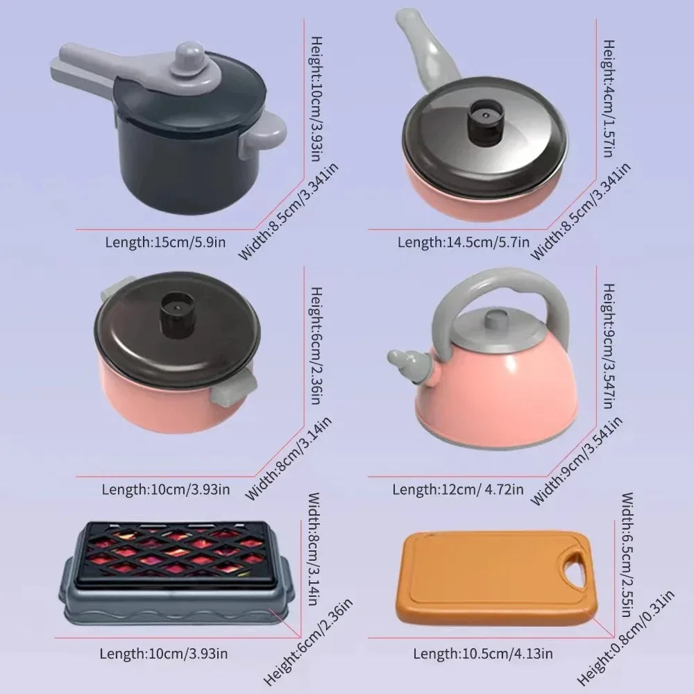 59pc Pretend Cooking Set