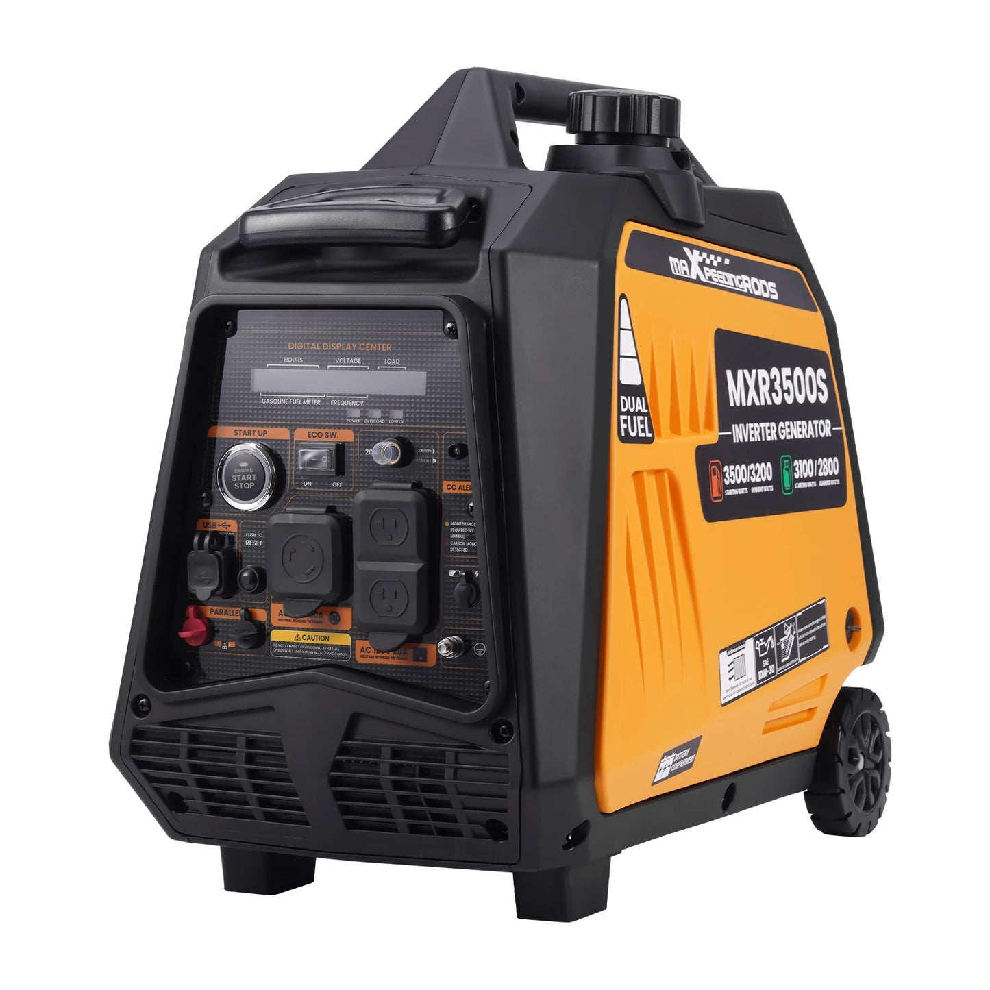 3500 Watt Portable Generator Inverter Gasoline/Propane Dual Fuel Electric Start