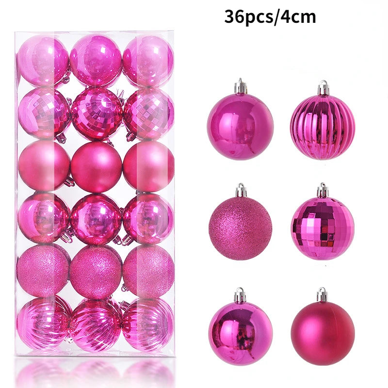 24-36Pcs Xmas Tree Balls Decorations