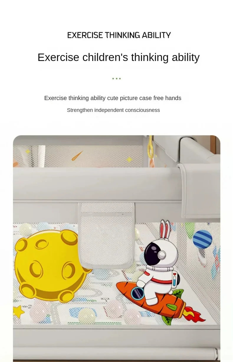 Baby Play Playpen Washable Baby Guardrail Indoor Children's Household Crawling Protective Mat Sponge To Prevent Bumps