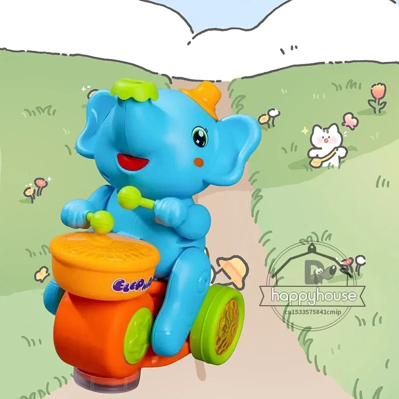 Musical Walking Elephant Drummer Toy