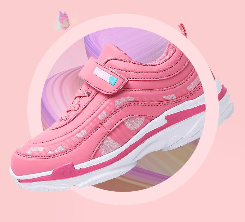 Girls’ Athletic Waterproof Shoes – Casual Sport Trainers for Outdoor Fun