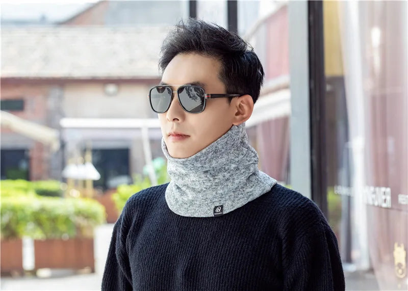 Unisex Solid Cashmere Ring Scarf