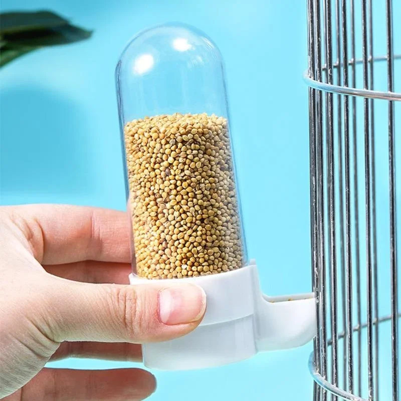 Hanging Pet Feeder & Water Dispenser – Squirrel-Proof Food Box for Parrots and Birds