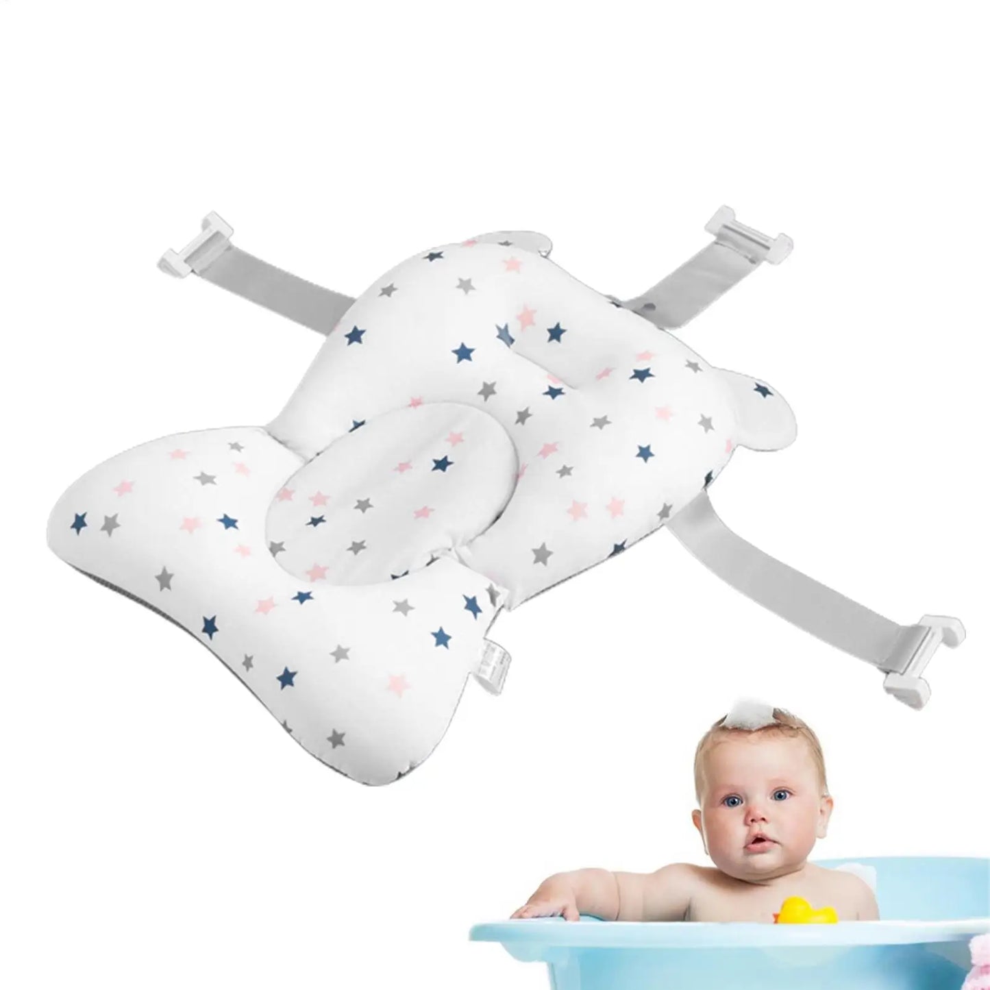 Baby Bath Tub Shower Cushion Newborns Support universal Portable quick-dry Foldable Baby mat Floating Pad Ajustable Bathtub Pad
