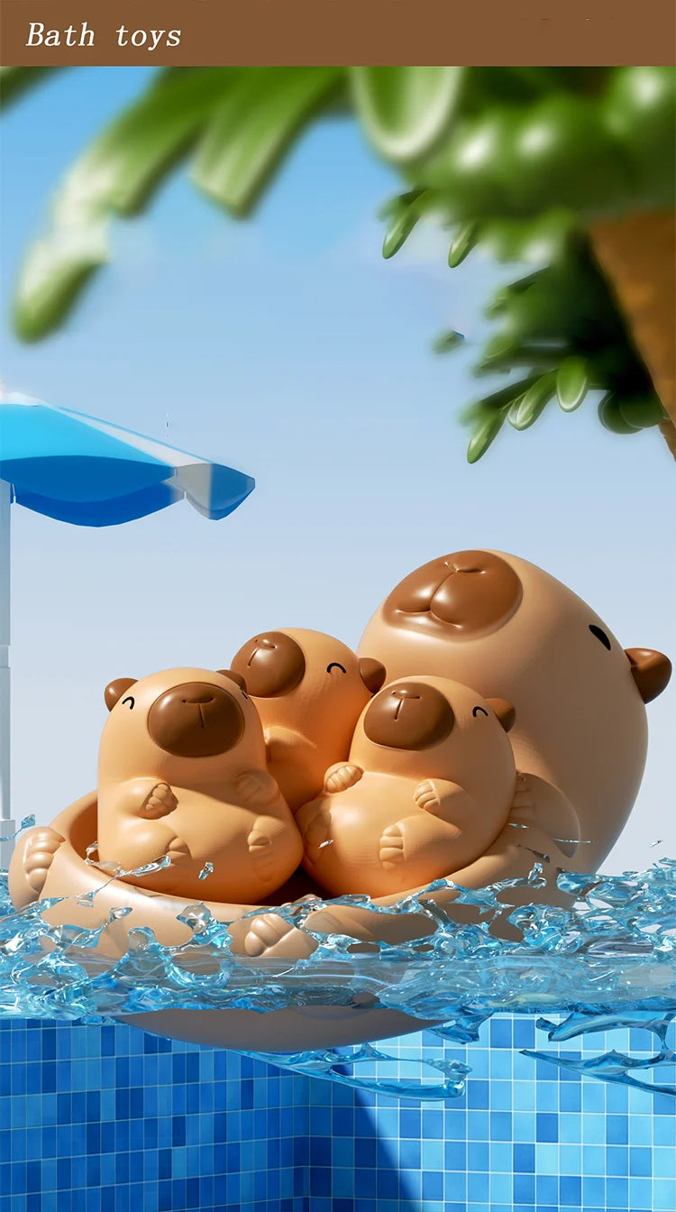 Baby bath toys, water play toys, shower toys. Cute capybara children's water play toys