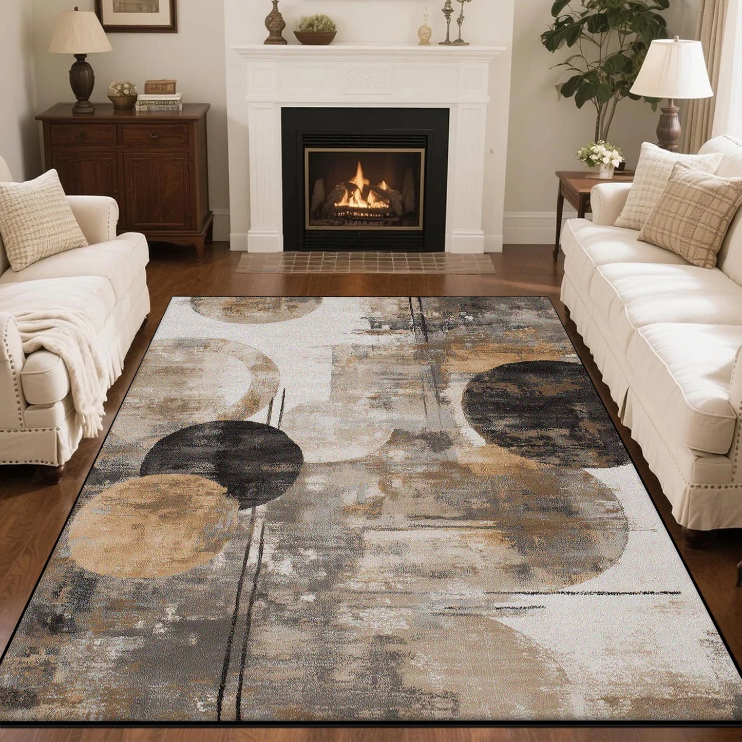 Nordic Simple Style Living Room Sofa Carpet Non-slip Machine Washable Decoration Lounge Rug Modern Soft Fluffy Bedroom Floor Mat