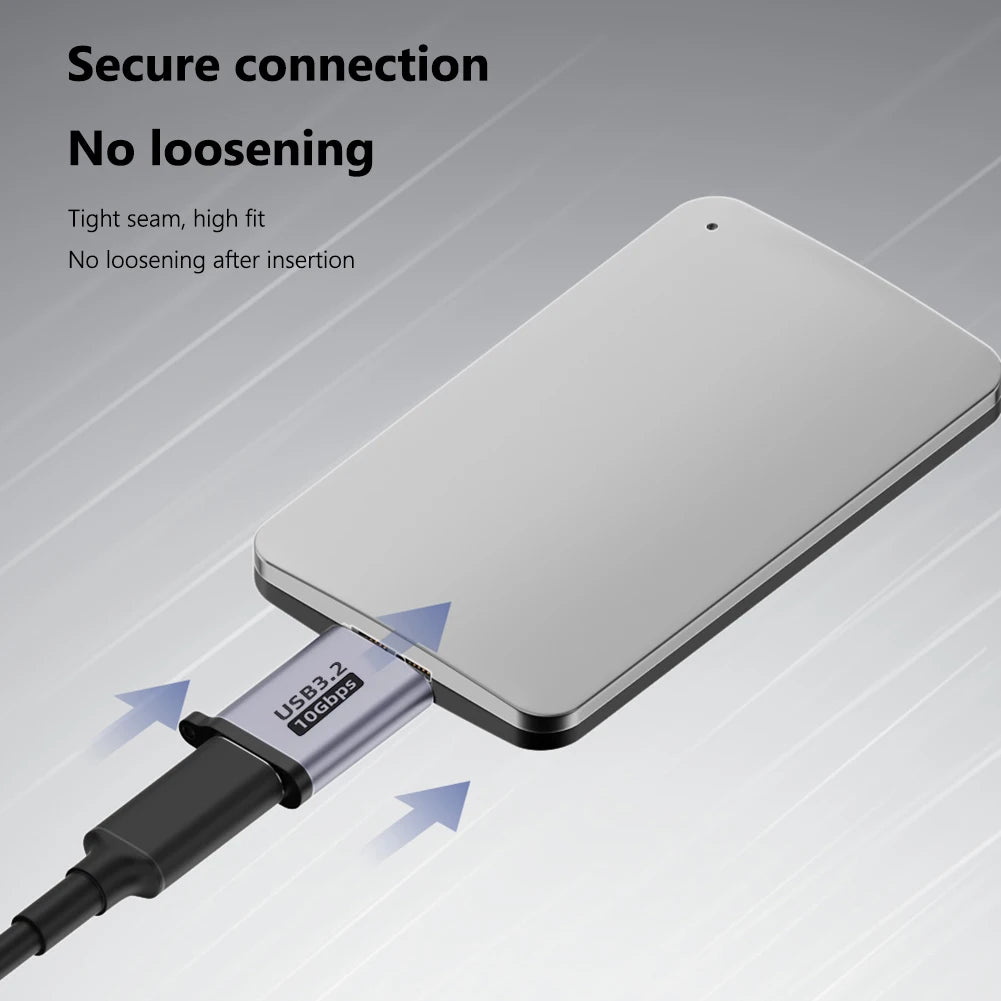 USB TYPE-C To Micro B HDD Adapter USB3.1 Gen2 10Gbps 7.5W Micro B to USB C 3.1 Adapter for Hard Drive Cable External SSD HDD