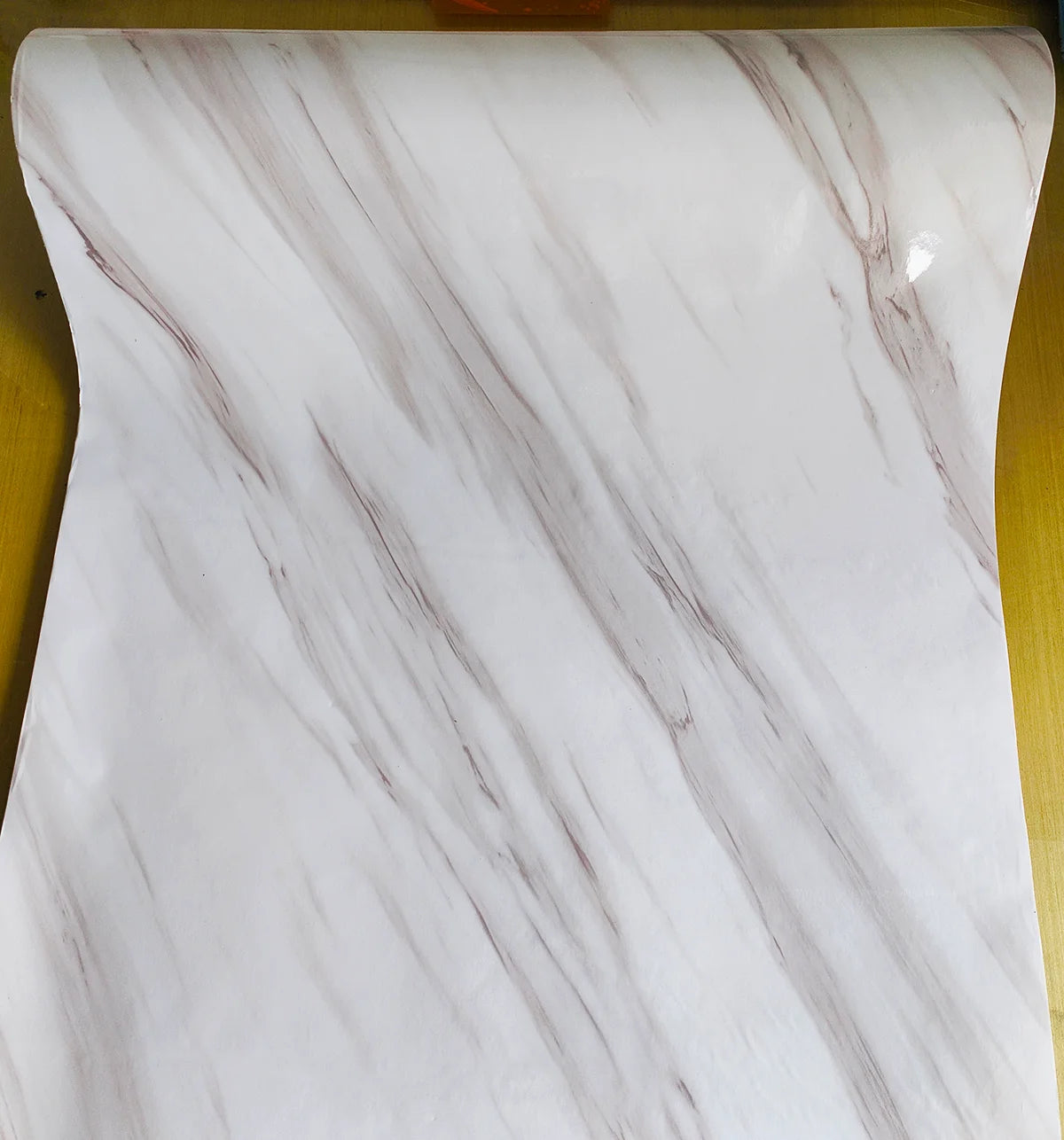 PVC Thickened Waterproof And Oil-proof Marble Wallpaper Self-adhesive Sticker Bathroom Cabinet Cooktop Desktop Decorative Film