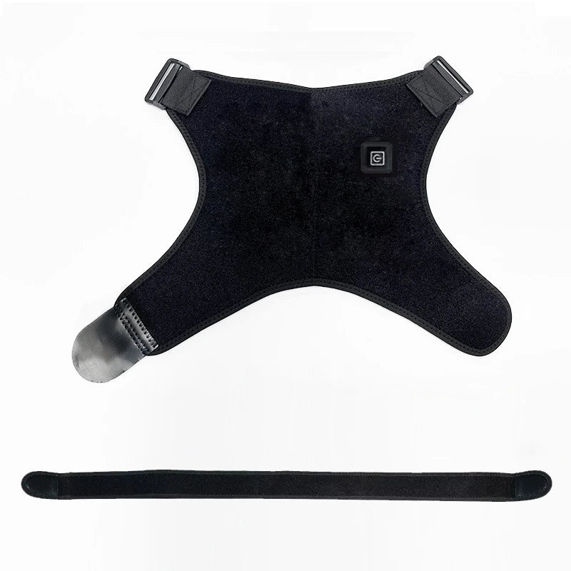 USB Electric Shoulder Brace Heated Massage Belt