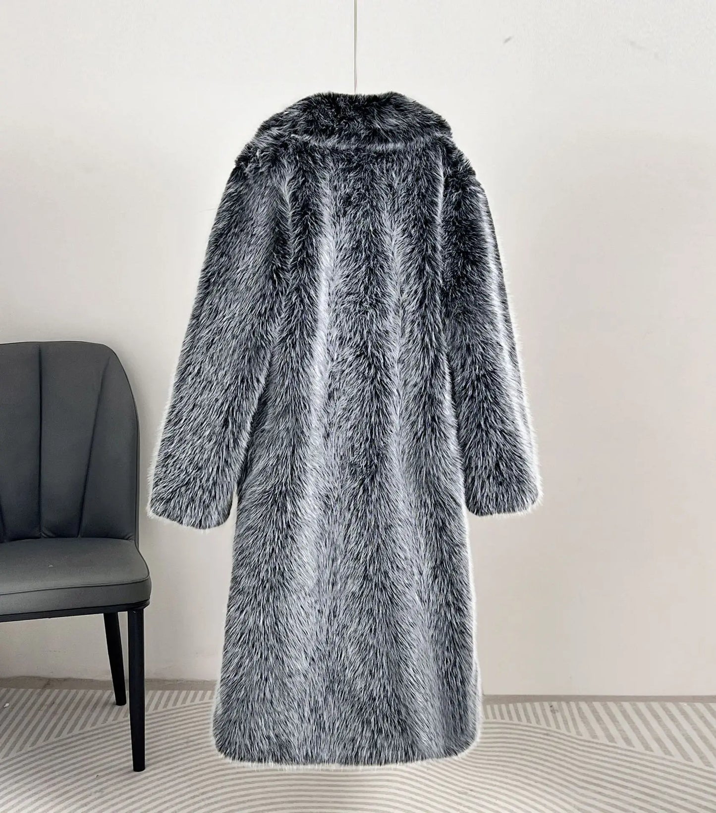 Fur Coat European Style Lapel