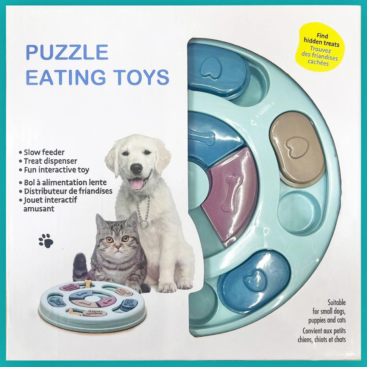 14 Compartments Pet Food Carousel Slow Feeder
