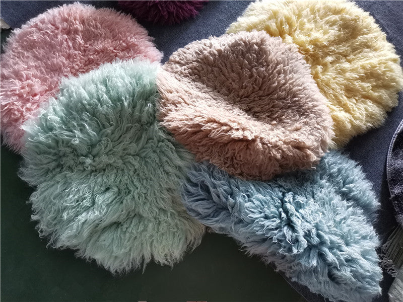 100% Flokatti Wool Mats Baby Photography Blanket Newborn Wrap Flokati Props for Newborns Photo Shoot Fotografia Accessories