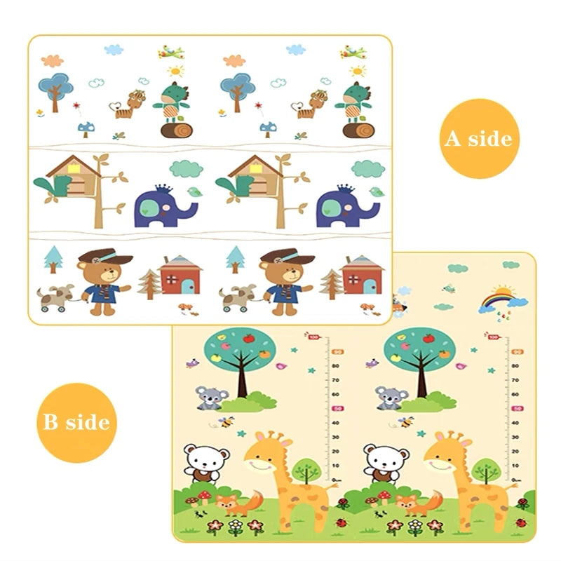 Play Mat for Children's Thick Safety Mat Friendly Crawling Play Mats Folding Mat Carpet Rug Playmat