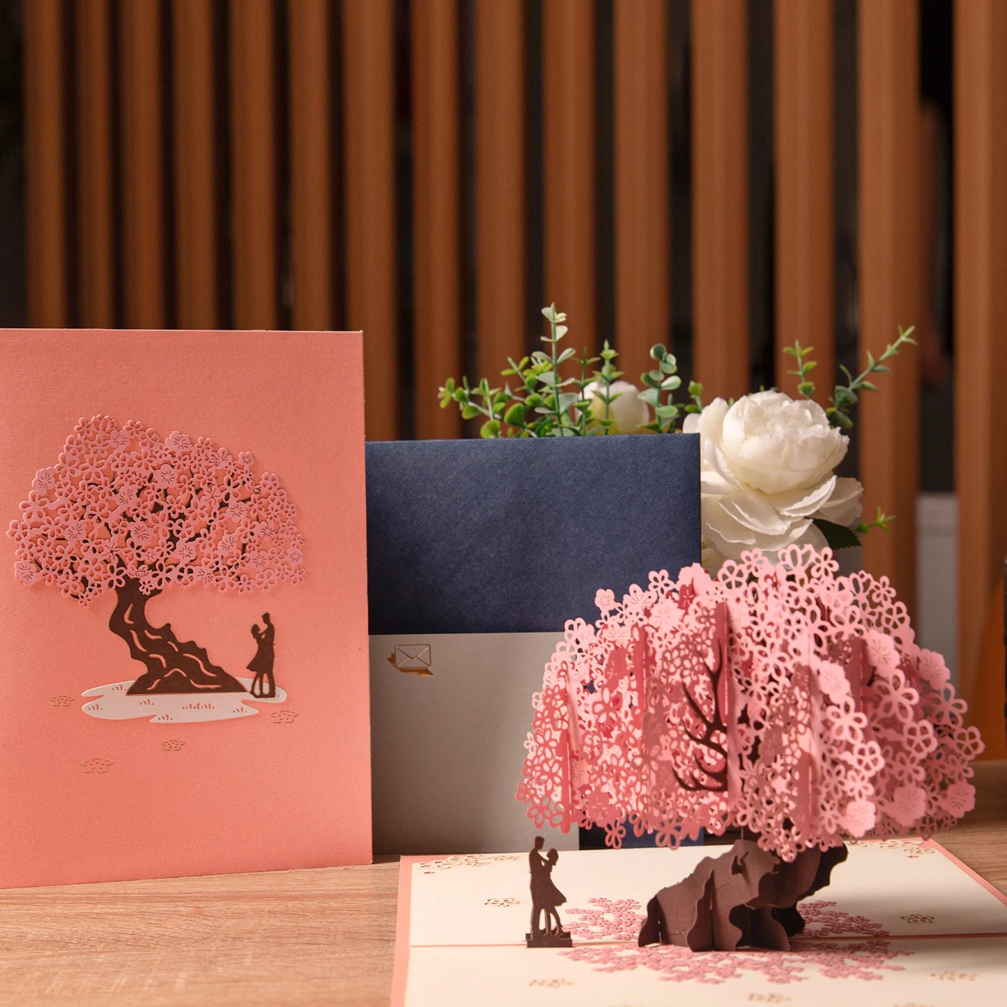 3D Love Pop Up Card for Valentine's Day Wedding Invitations Anniversary Wife Husband