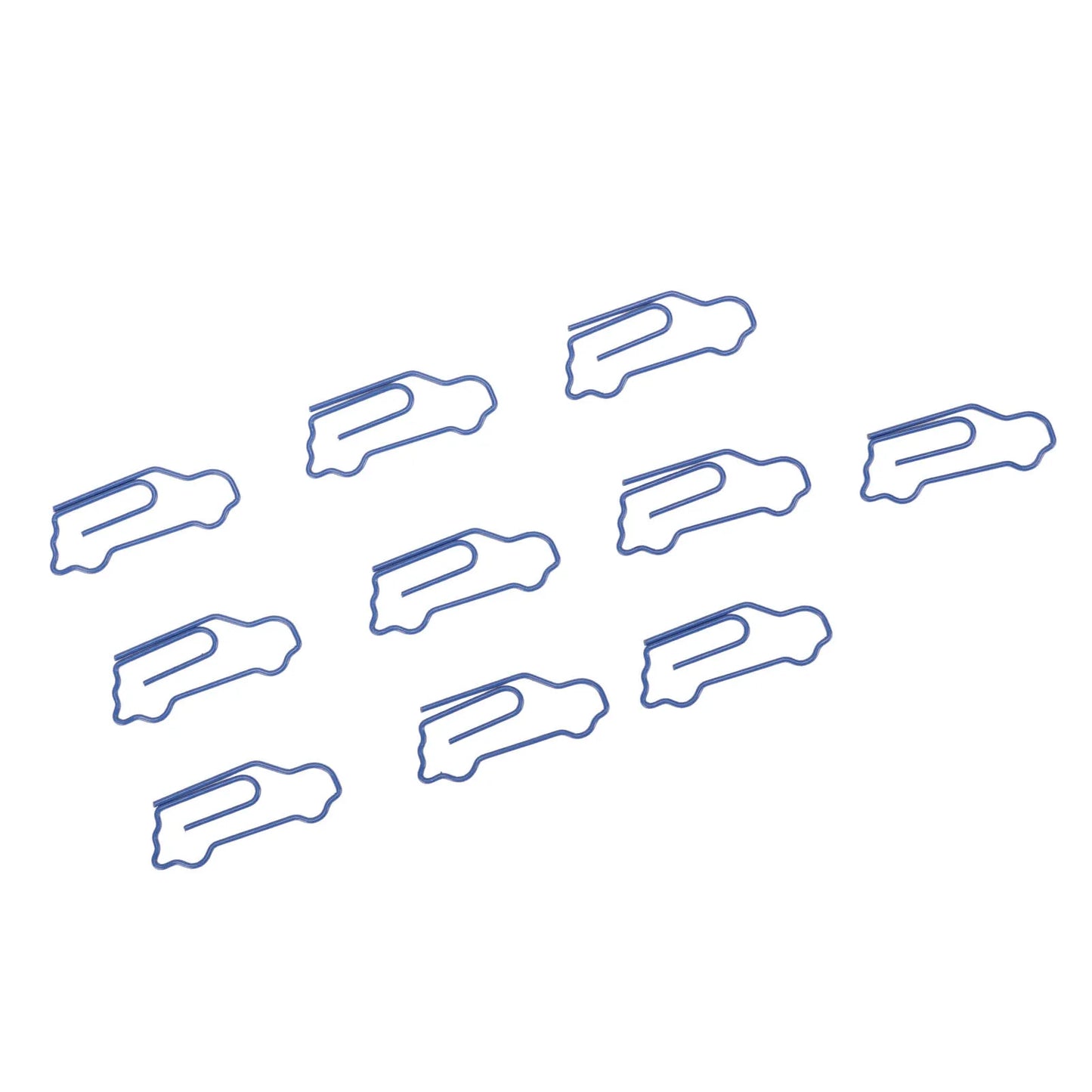 100PCS Shaped Paper Clips Car Shape Metal Cute  Light Portable Clips for Document File Classification  Clips