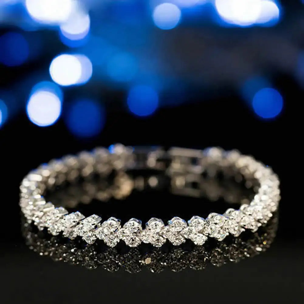 Cubic Zircon Rhinestone Elegant Bracelet