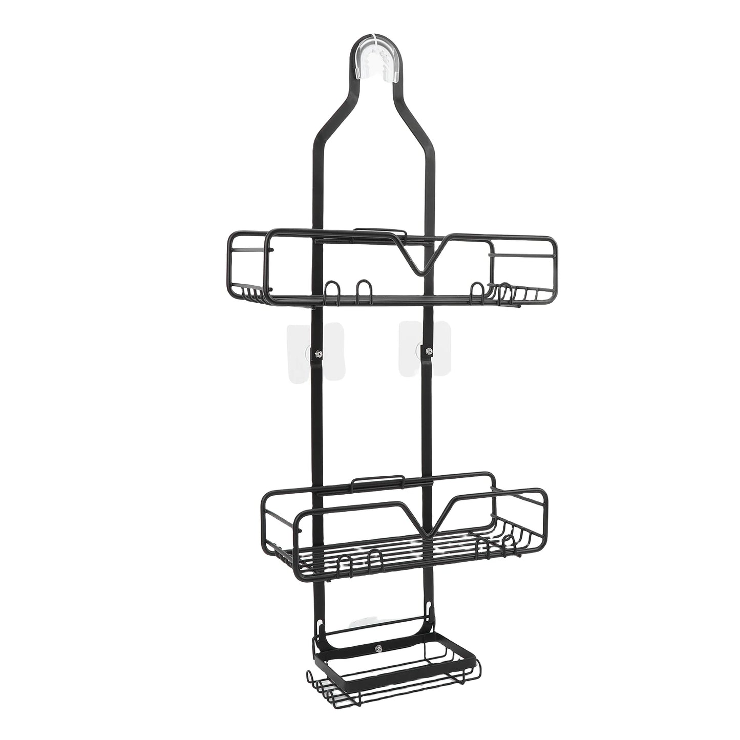 Hanging Shower Organizer High Carbon Steel Minimalist Modern Multi Layer Over Head Shower Caddy for Shampoo Body Wash Soap