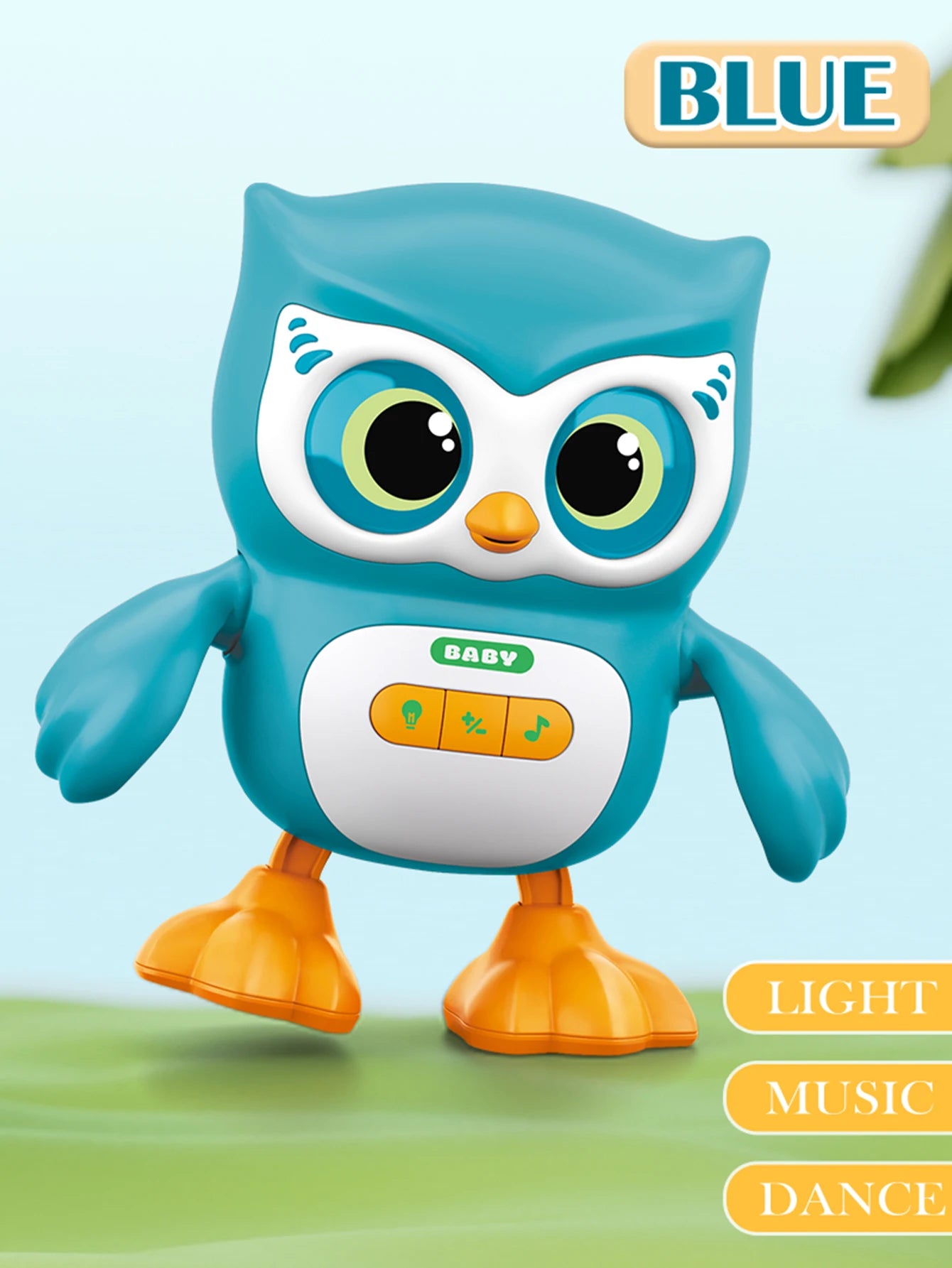 Cute Animals Electronic Toy, Owl Duck Pet with Music Light Dancing Adjustable Volume Moving Robot Mode for Children
