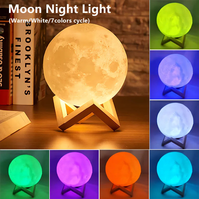 LED Galaxy Moon Light