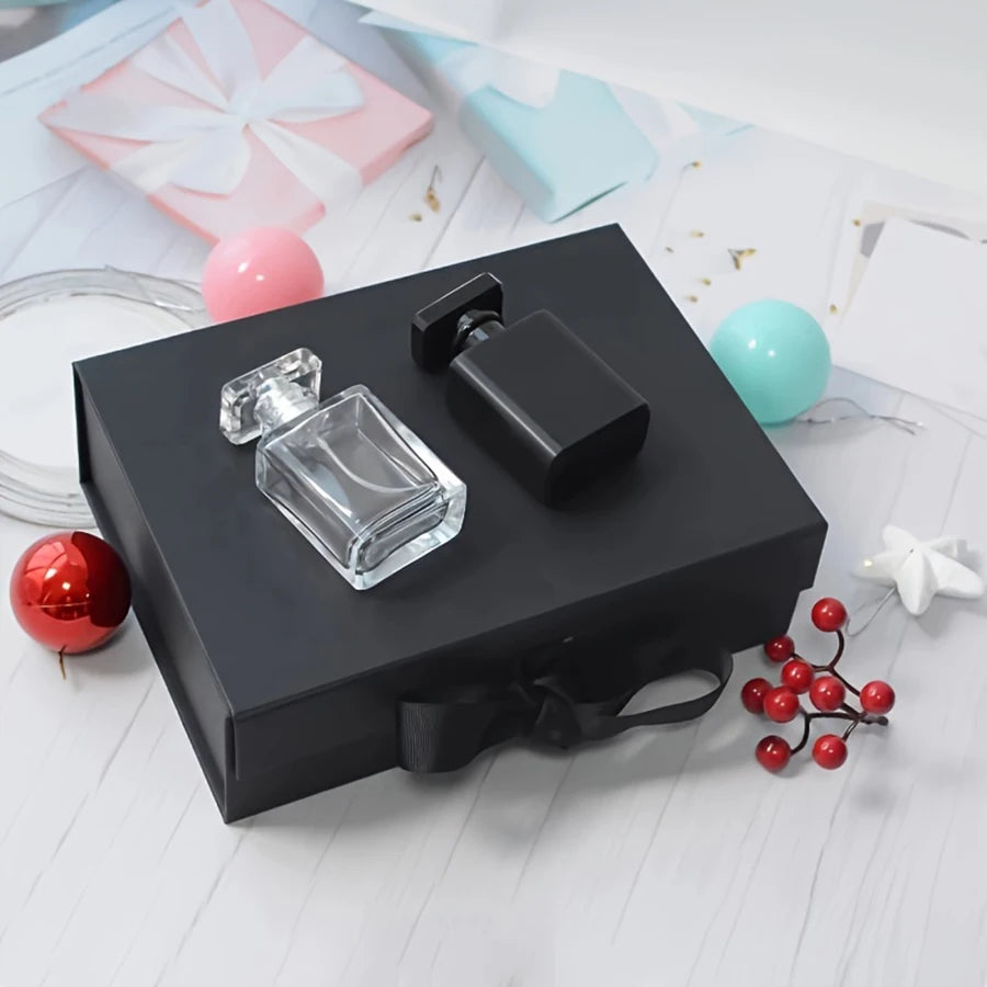Luxury Magnetic Gift Box With Lid Ribbon Lafite 3 Sizes Available Grass Greeting Card Valentine's Day Gift Packaging Box