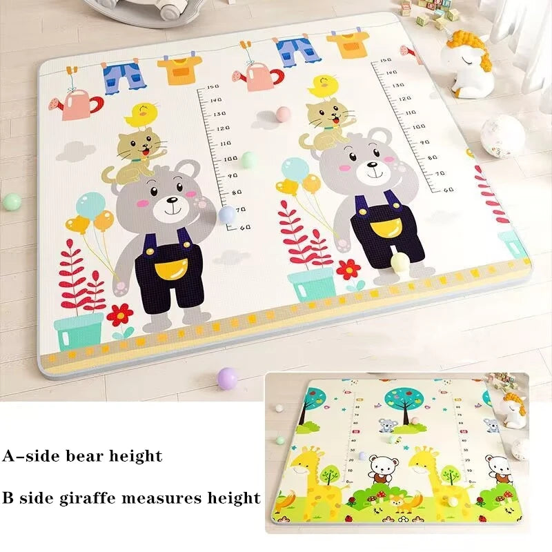 Play Mat for Children's Thick Safety Mat Friendly Crawling Play Mats Folding Mat Carpet Rug Playmat